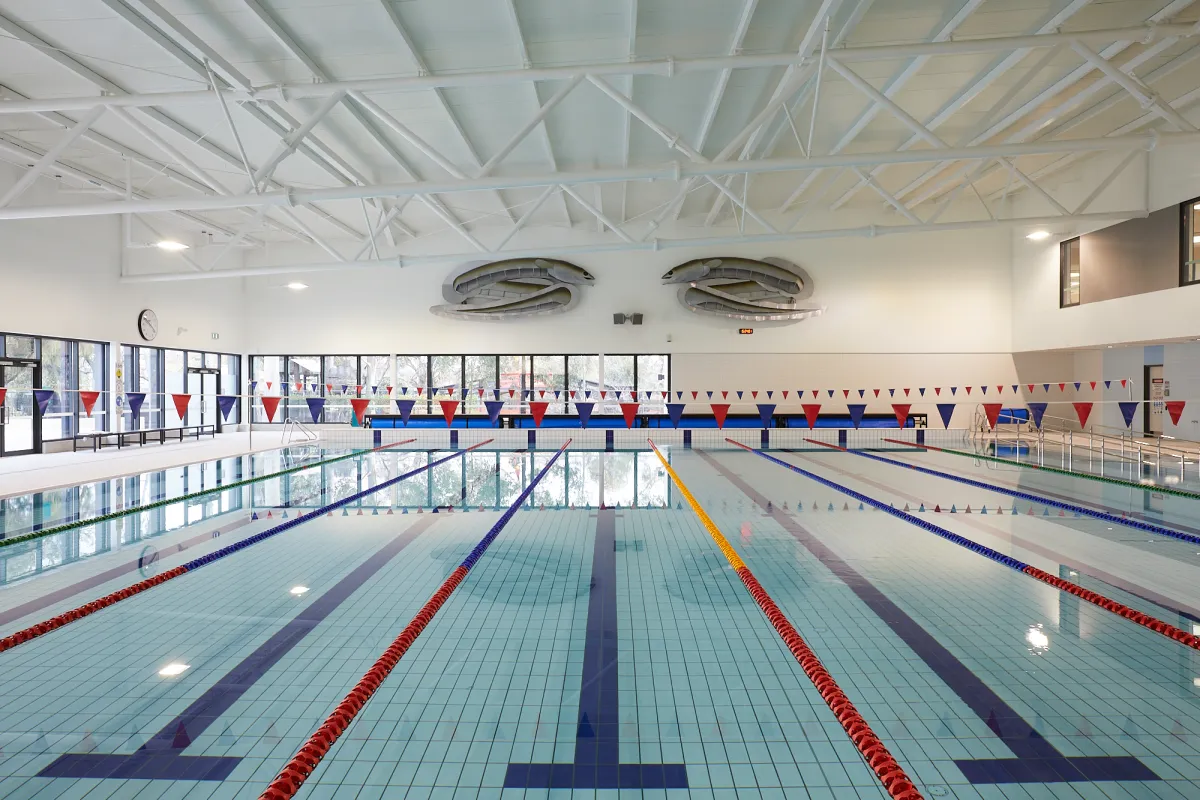 A photo of the swimming pool at Kensington Community Aquatic and Recreation Centre. 